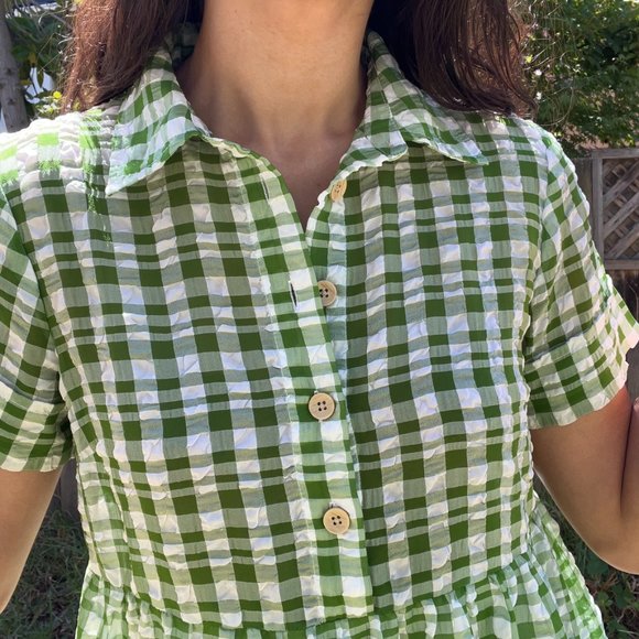 Urban Outfitters Summer Cottagecore Prairie Gingham Dress - Picture 6 of 6